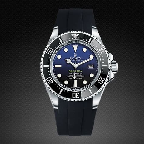 rolex deepsea rubber b strap|19mm rolex rubber watch strap.